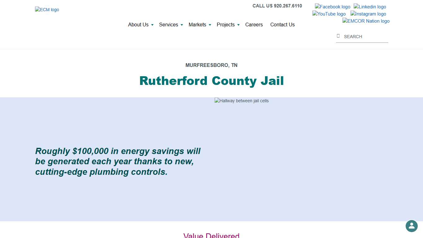 Rutherford County Jail :: ECM Holding Group